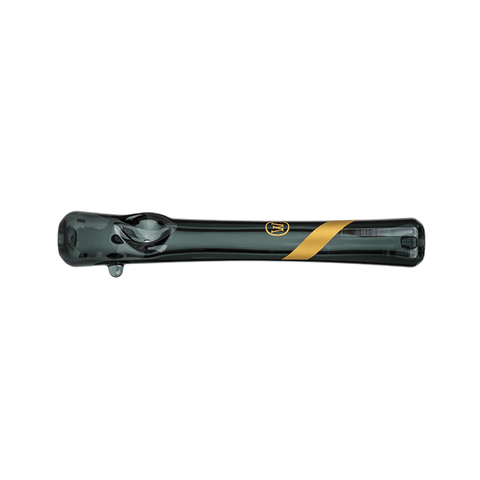Marley Smoked Glass Steamroller with Gold Stripe Decal