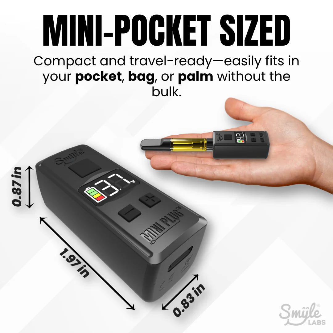 Smyle Mini Plug 510 Cart Battery w/ Built in USB-C Cable - POP of 20