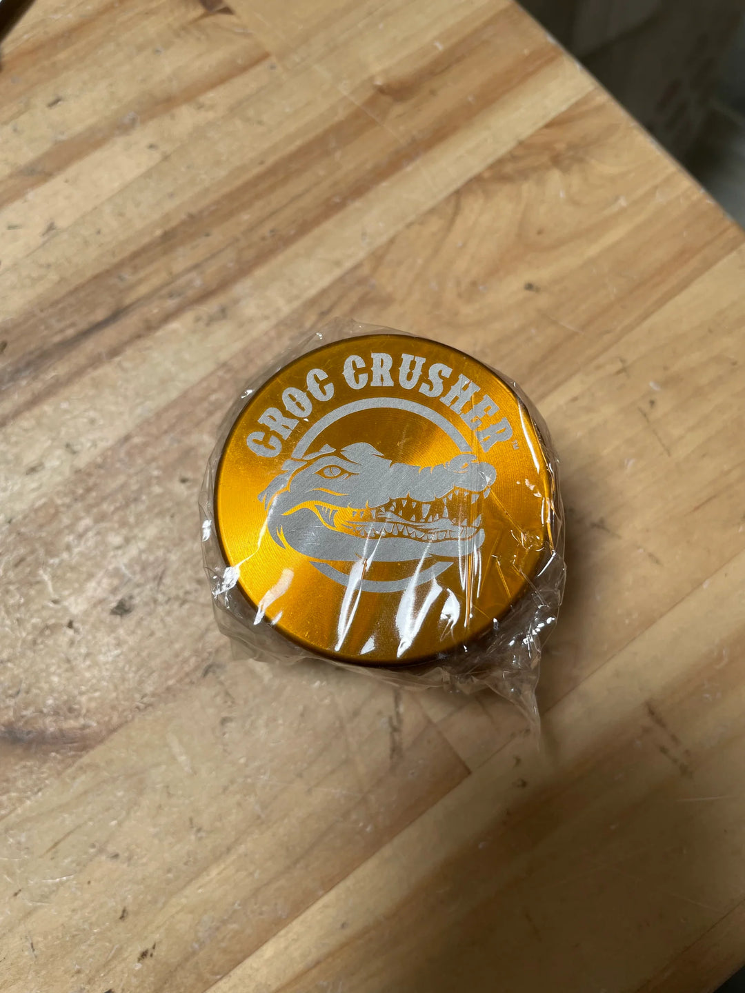 Croc Crusher 2.2" 4 Piece Grinder - Gun Metal - OFF CENTER LOGO