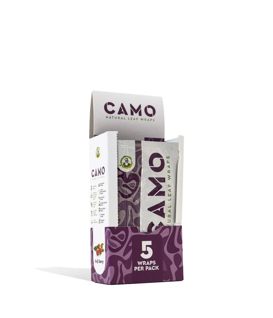 Camo Natural Leaf Wraps - Pack of 25 - 5 Wraps per Pack