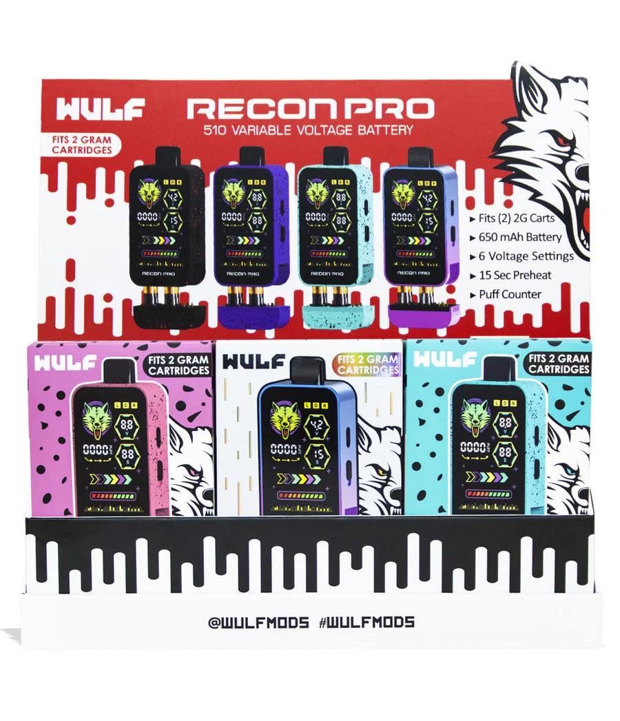 Wulf Mods Recon PRO Dual Cartridge Vaporizer - 9 Pack