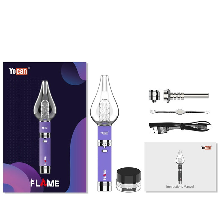 Yocan FLAME Vaporizer purple box