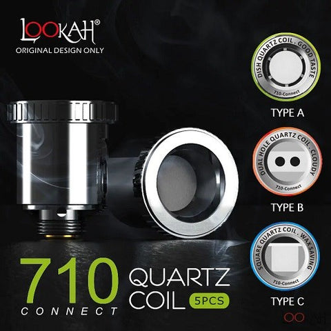Lookah 710 Quartz Coils - Type A, B, & C