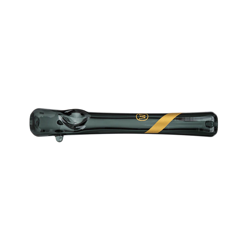 Marley Smoked Glass Steamroller with Gold Stripe Decal