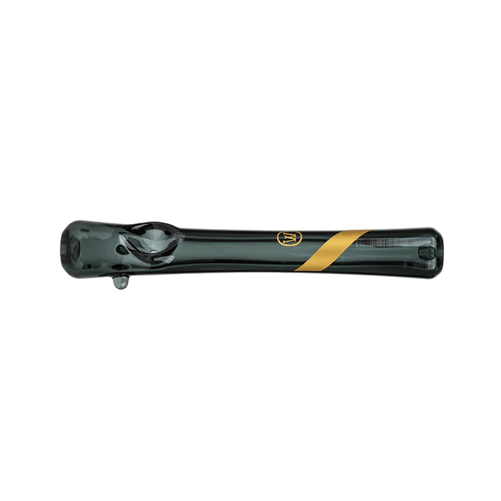 Marley Smoked Glass Steamroller with Gold Stripe Decal