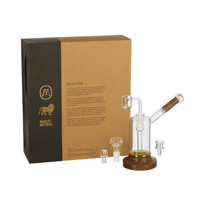 Marley Natural Glass & Walnut Riggler