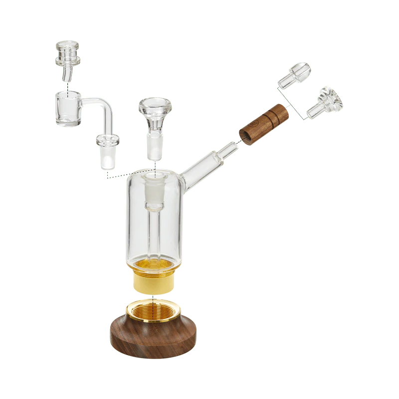 Marley Natural Glass & Walnut Riggler
