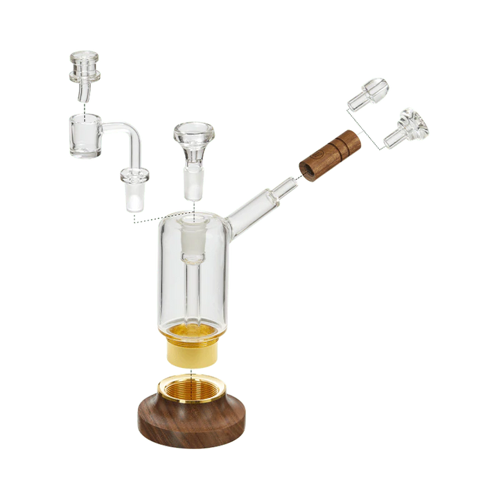 Marley Natural Glass & Walnut Riggler
