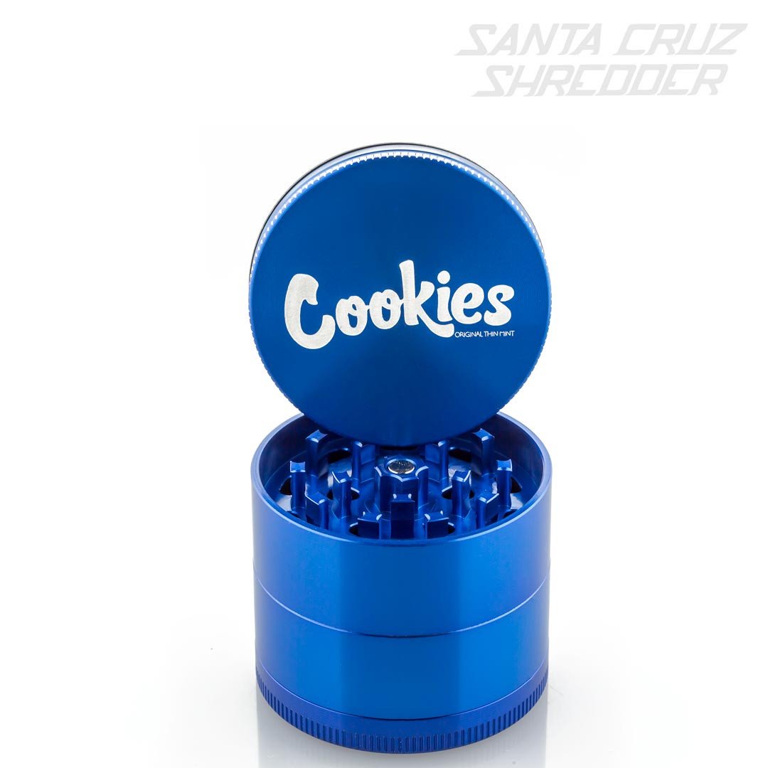 Santa Cruz Shredder Medium 2.2" 4 Piece Grinder - Cookies Logo