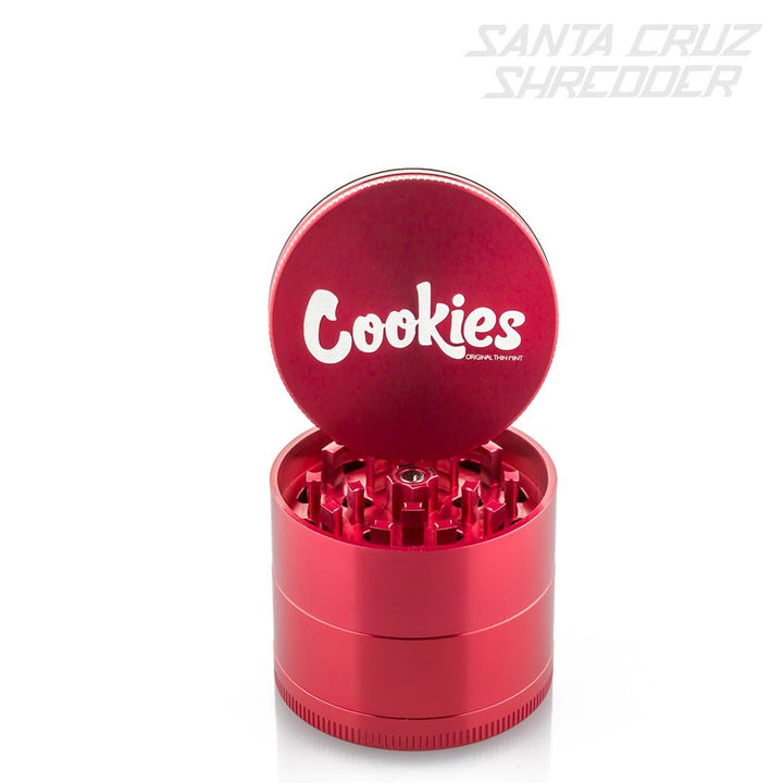 Santa Cruz Shredder Medium 2.2" 4 Piece Grinder - Cookies Logo