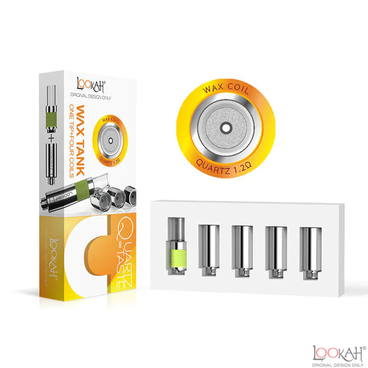 Lookah 510 Wax Quartz Coil - 4 Pack + Mouthpiece