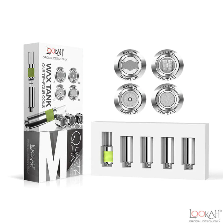 Lookah 510 Wax Quartz Coil - 4 Pack + Mouthpiece