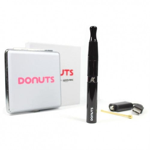 KandyPens Donuts Vaporizer - Licorice Glossy Black Kit